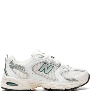 NEW BALANCE 530 WHITE/SILVER GREEN RUNNING SHOES