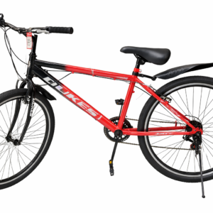 26 – INCH ANGLE SPEED CITY BICYCLE WITH STEEL FRAME -RED YU101