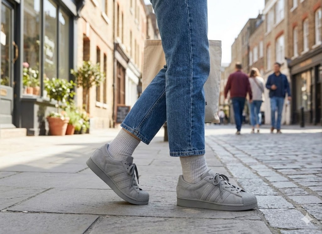 ADIDAS SUPERSTAR WOMEN GREY CASUAL SHOES ASTARG