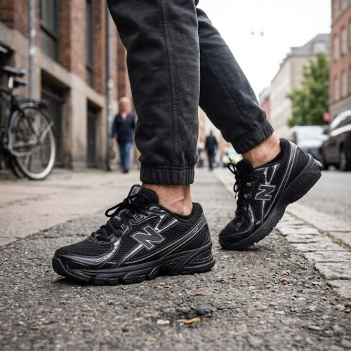 NEW BALANCE 740 BLACK RUNNING SHOES