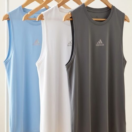 Adidas_Men_Athletic_Tank_Tops_Blue_White_Grey