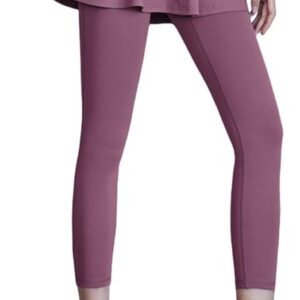 women’s skirted leggings with built-in skirt and full length tights modest activewear comfortable stretch fitness wear