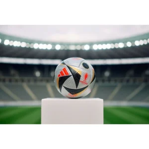 Adidas Football FUSSBALLLIEBE Pro EURO 2024 Final Match Ball - Silver Metallic/Gold Metallic/Black