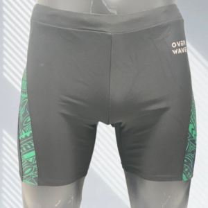 Over Wave men’s knee-length swim jammers competitive swimwear quick dry stretch swimming shorts for training and racing