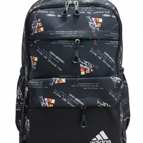Adidas Printed Casual Backpack – Black Multi Design