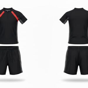Over Wave Kids' "Velocity Strike" 2-Piece Rash Guard & Swim Shorts Set