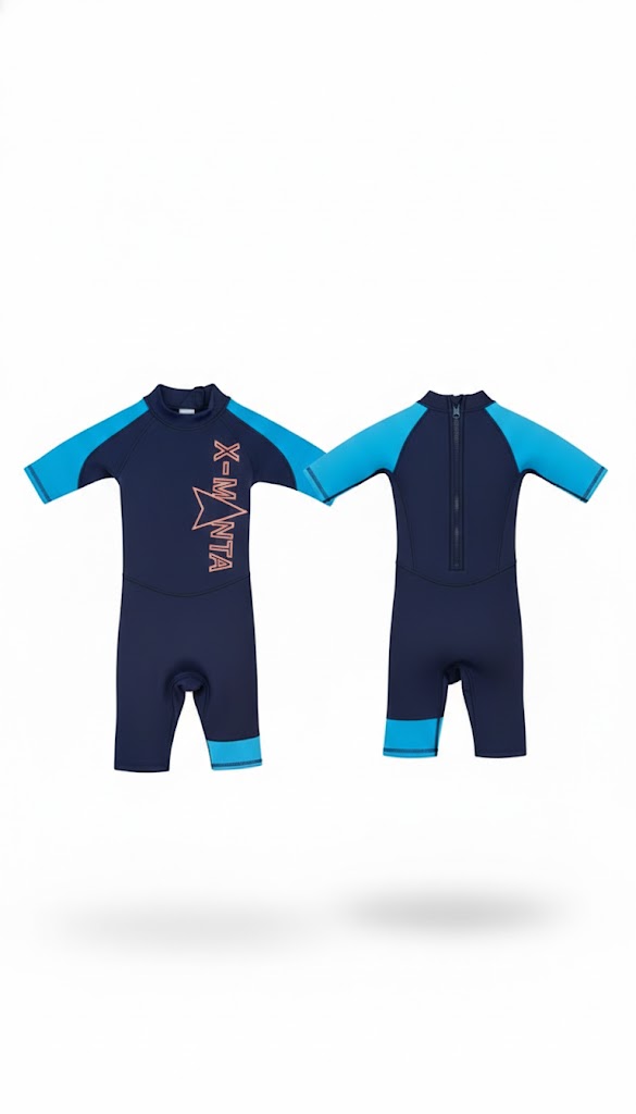 X-MANTA Kids’ 2.5mm Neoprene Shorty Wetsuit