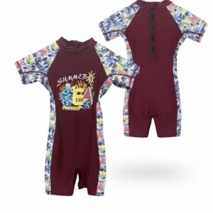 "Summer Sea" Kids’ One-Piece Rash Guard
