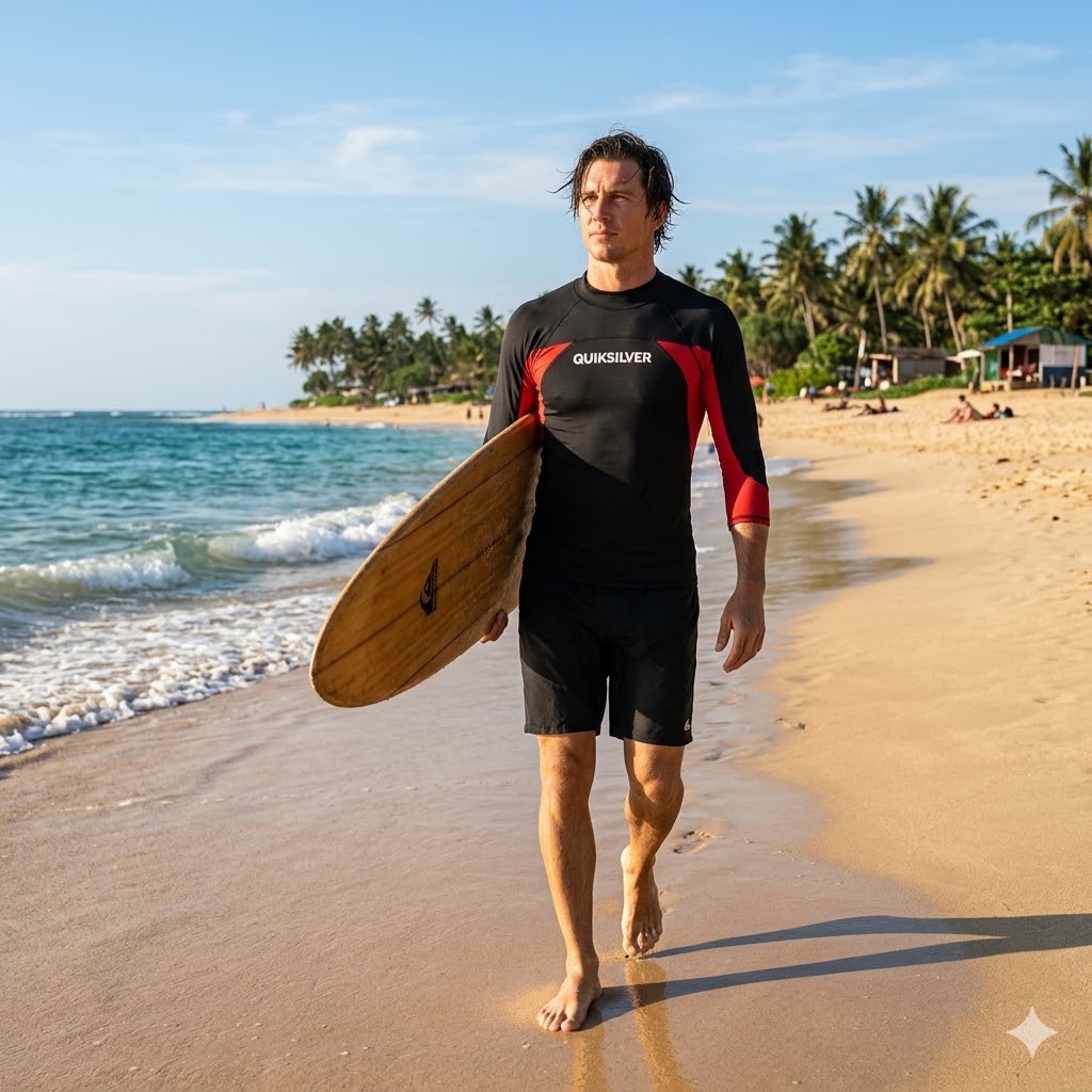 Quiksilver Men's Long Sleeve Rash Guard
