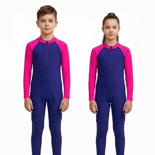 Eukivntn youth full body rash guard swimsuit with UV protection for kids