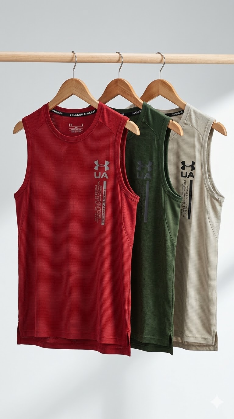 Under Armour men's UA Tech Vent graphic sleeveless training tank breathable gym workout shirt